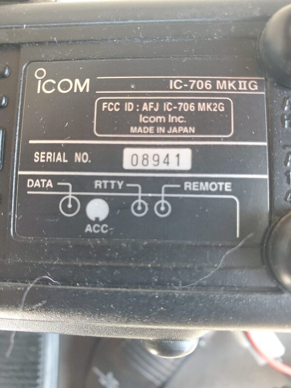 Icom IC-706 MK2G Boxed